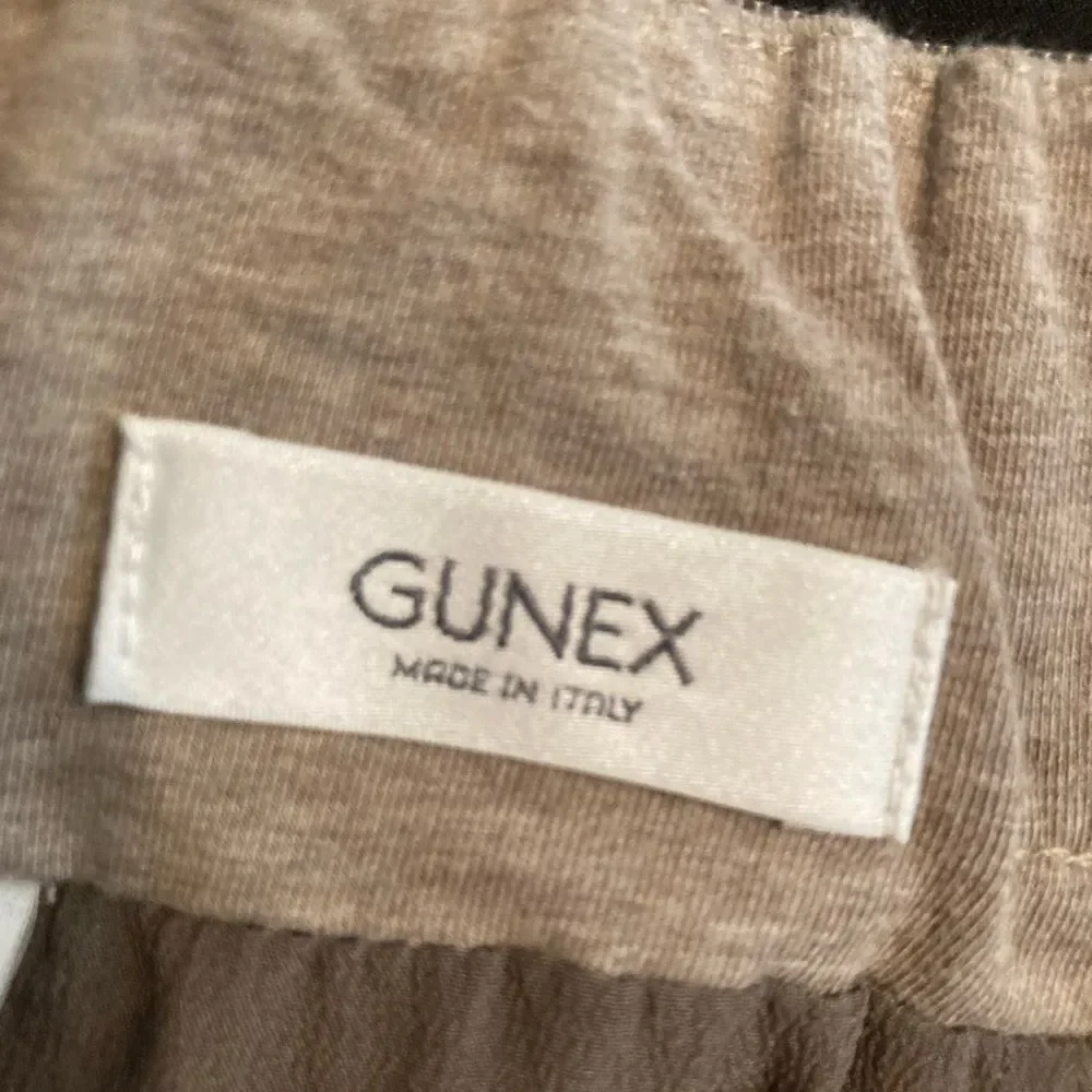 Gunex Italy brown bubble skirt w/ribbon waistband w/ elastic sides lined